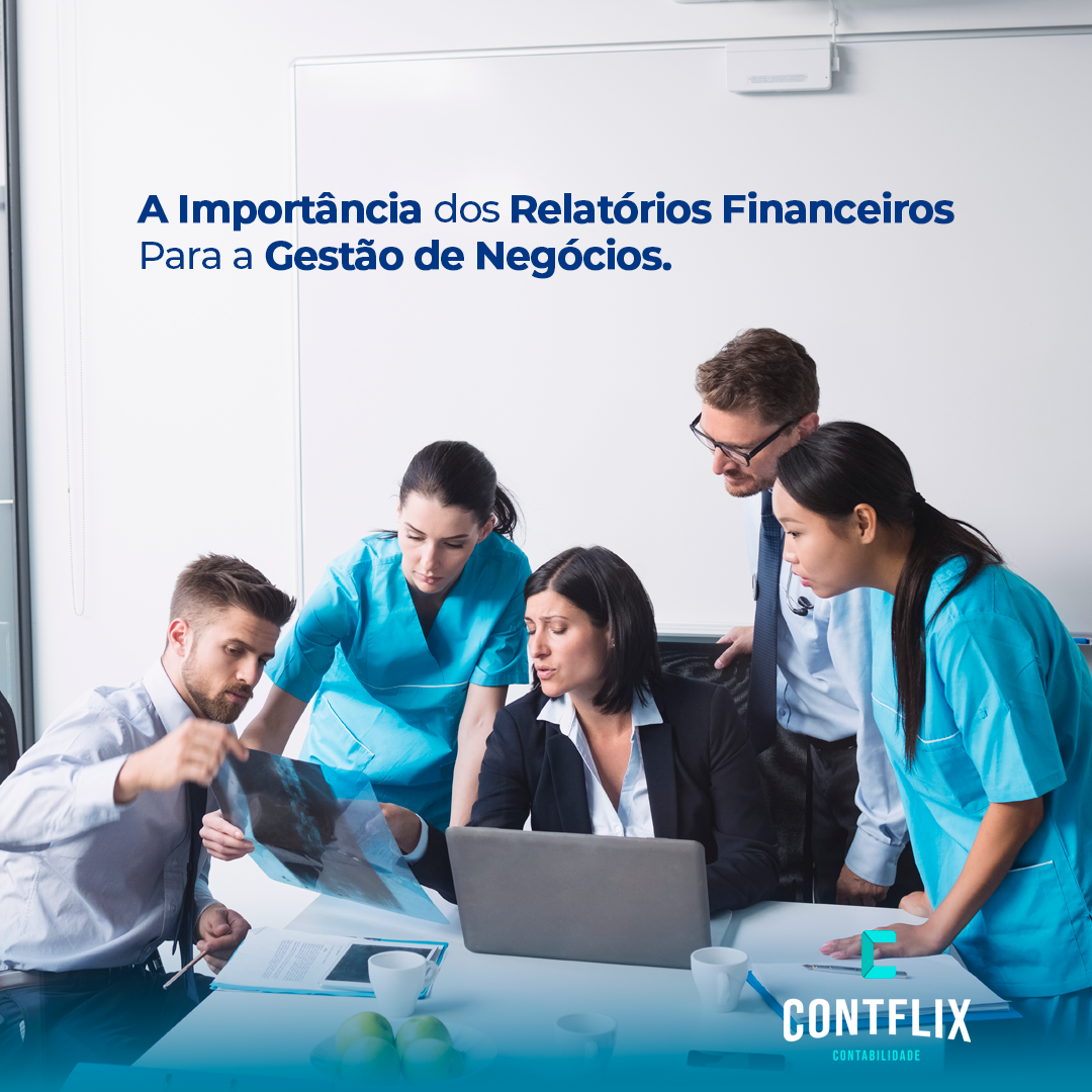 Relatórios financeiros gestão negócios
