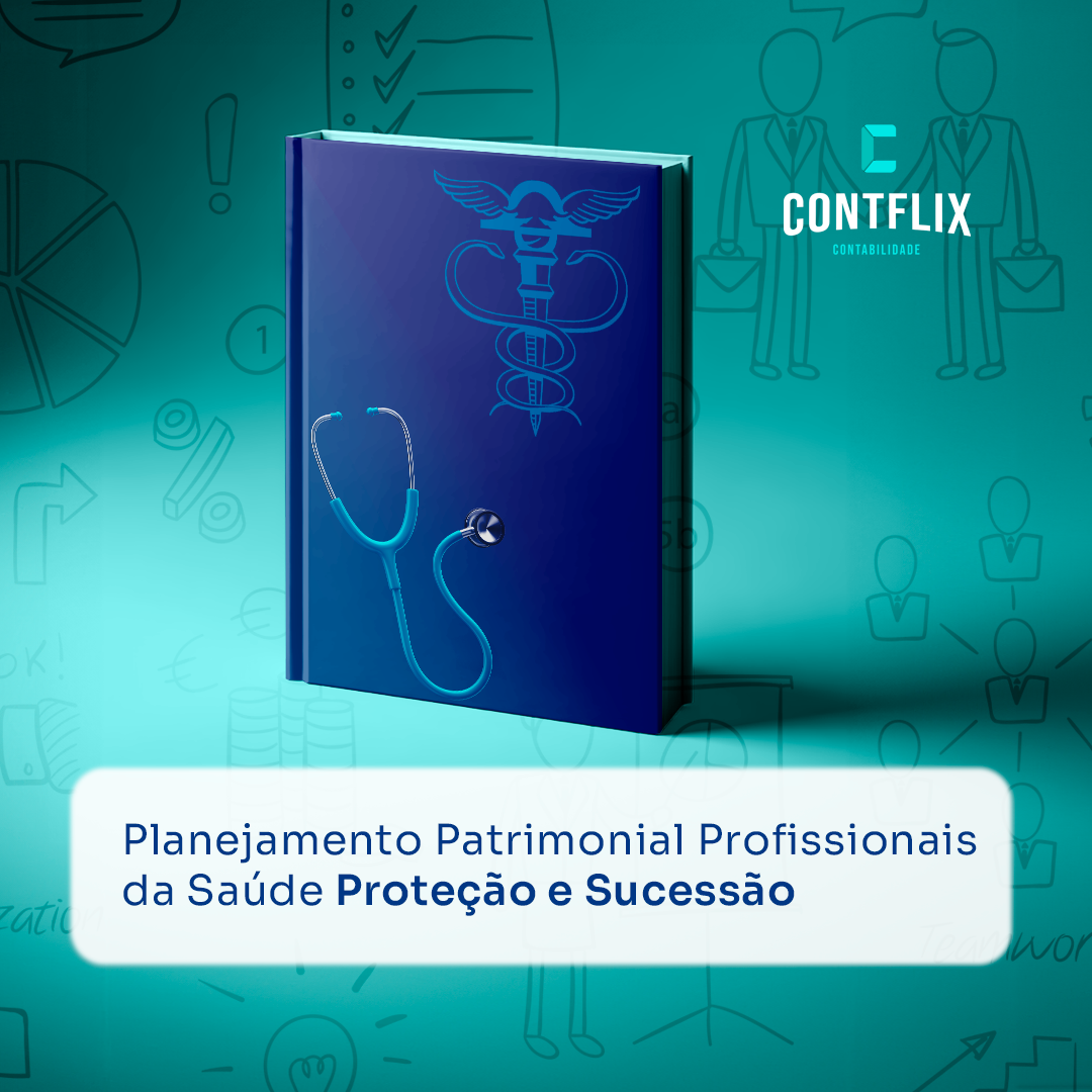 Documento de planejamento patrimonial sendo revisado em uma mesa com papéis e caneta.